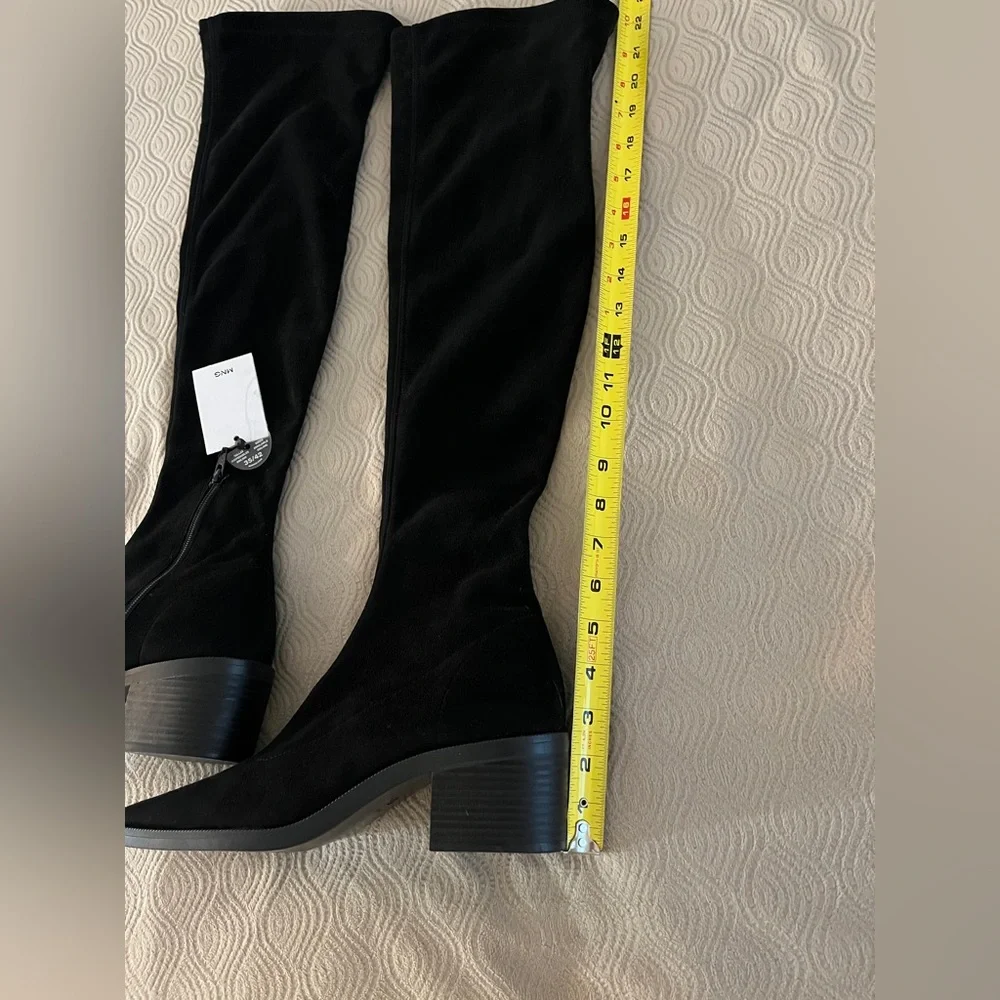 Mango over the knee boots in black size 40